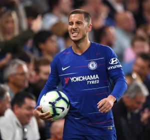 Eden Hazard, durante un partido con el Chelsea Eden Hazard, durante un partido con el Chelsea