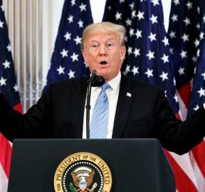 Donald Trump en un acto electoral Donald Trump en un acto electoral