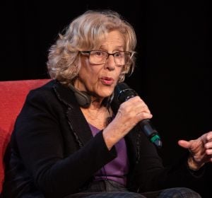 La alcaldesa de Madrid, Manuela Carmena La alcaldesa de Madrid, Manuela Carmena