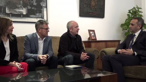 Reuni&oacute;n de Alberto Aguilar en la Diputaci&oacute;n Provincial 