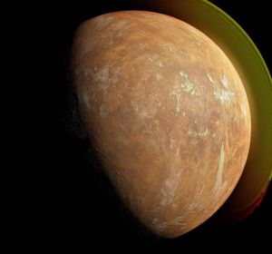 Ilustración de una supertierra orbitando a la estrella de Barnard. Ilustración de una supertierra orbitando a la estrella de Barnard.