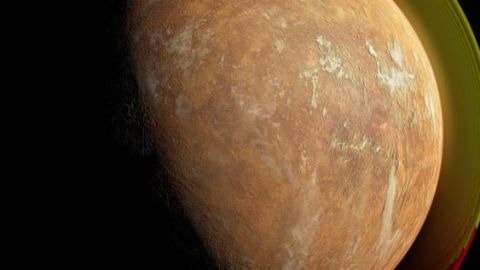 Ilustraci&oacute;n de una supertierra orbitando a la estrella de Barnard.