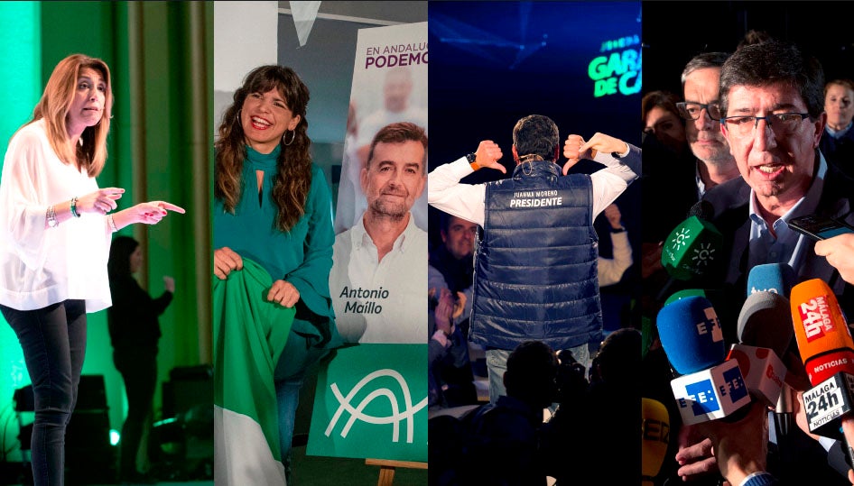 Arranca la campaña electoral de las elecciones andaluzas con actos de apertura en Granada, Málaga y Sevilla Arranca la campaña electoral de las elecciones andaluzas con actos de apertura en Granada, Málaga y Sevilla