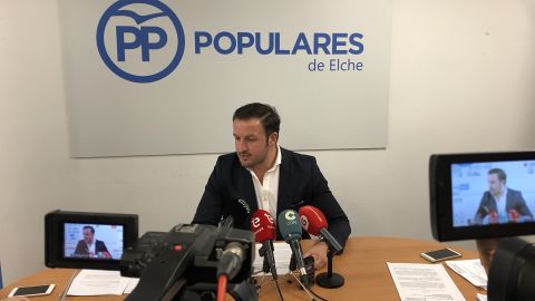Pablo Ruz, presidente del PP de Elche