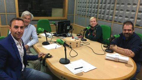 Tertulia pol&iacute;tica, con Miguel Ramos (Cs), Jos&eacute; Manuel Cossi (PP), Rosa de la Flor (PSOE) y Ra&uacute;l L&aacute;inez (GCEC).