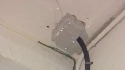 Las goteras han inutilizado el sistema el&eacute;ctrico del colegio de Torrellano