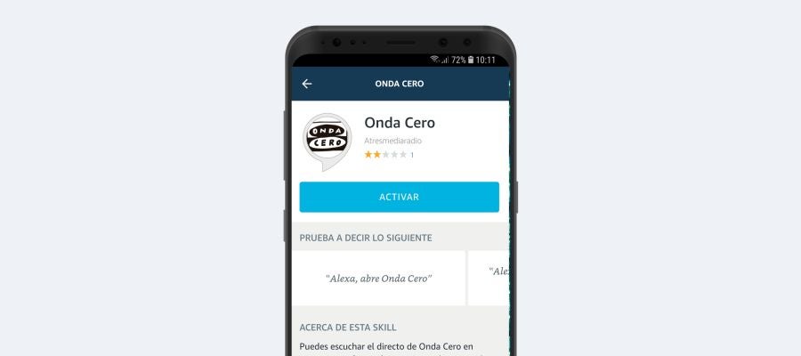 Entrando en la APP de Alexa puedes activar la skill de Onda Cero Entrando en la APP de Alexa puedes activar la skill de Onda Cero