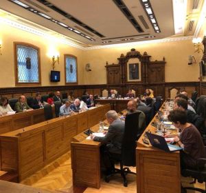 Pleno municupal en el Ayuntamiento de Gijón Pleno municupal en el Ayuntamiento de Gijón