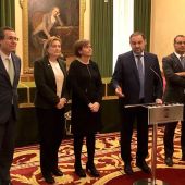Fernando Couto, Delia Losa, Carmen Moriyón, José Luis Ábalos y Fernando Lastra
