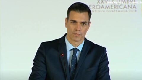 Rueda de prensa de Pedro S&aacute;nchez