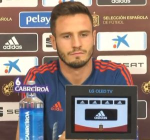 Saúl Ñíguez en rueda de prensa Saúl Ñíguez en rueda de prensa