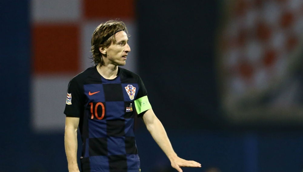 Luka Modric, con Croacia