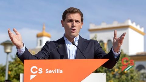 Albert Rivera en un acto en Sevilla