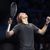 El tenista alemán Zverev celebra su triunfo El tenista alemán Zverev celebra su triunfo