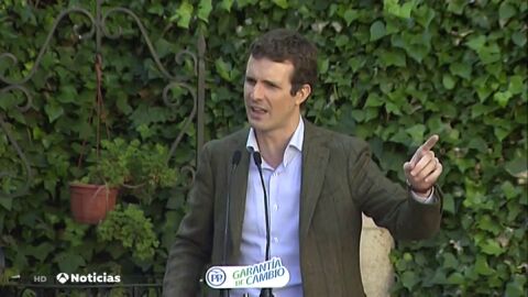  Pablo Casado arremete contra Pedro S&aacute;nchez por mostrarse &ldquo;muy duro con los dictadores muertos&rdquo; y &ldquo;muy cobarde&rdquo; contra los vivos, en un mitin en C&oacute;rdoba