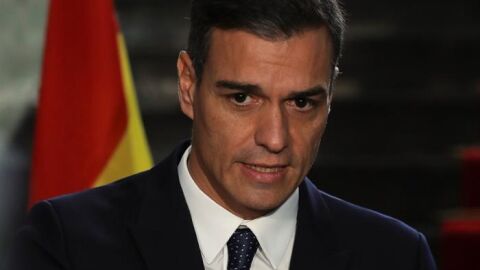 El presidente del Gobierno, Pedro S&aacute;nchez, en rueda de prensa
