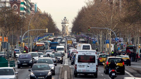 Tr&aacute;fico en Barcelona