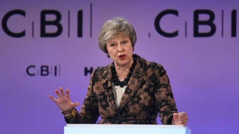 La primera ministra brit&aacute;nica, Theresa May