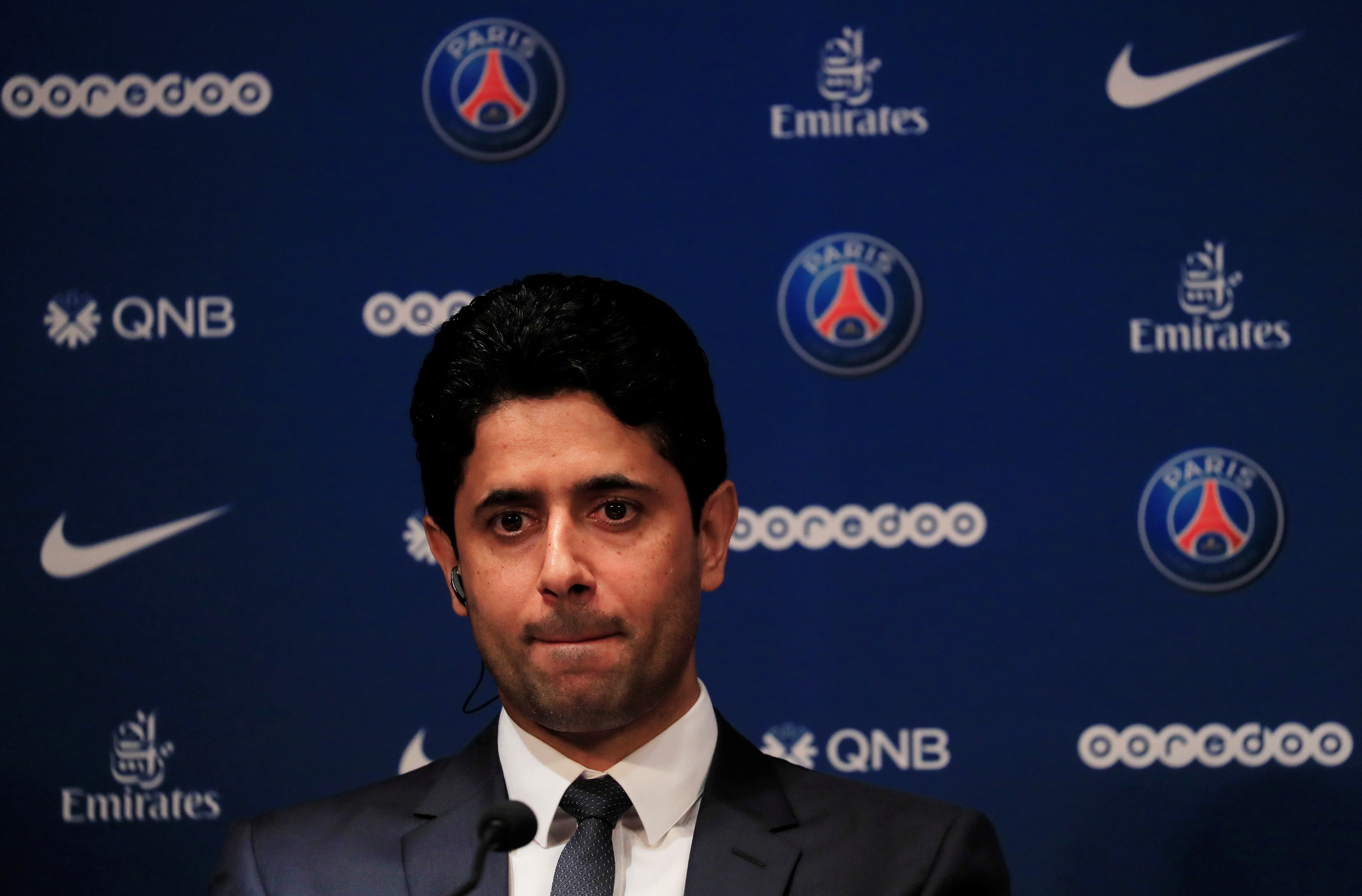 Al-Khelaifi, sobre la eliminación del PSG: "No es el momento de tomar decisiones, actuaremos con la cabeza fría" Al-Khelaifi, sobre la eliminación del PSG: "No es el momento de tomar decisiones, actuaremos con la cabeza fría"