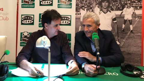 Pablo Blanco con Jos&eacute; Ram&oacute;n de la Morena en El Transistor. 