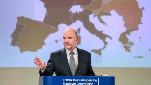 El comisario europeo de Asuntos Econ&oacute;micos y Financieros, Pierre Moscovici