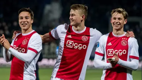 De Ligt y De Jong, jóvenes talentos del Ajax. De Ligt y De Jong, jóvenes talentos del Ajax.