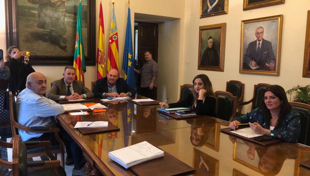 Comisión de Gobierno Abierto y Participativo celebrada hoy en el Ayuntamiento de Castellón.