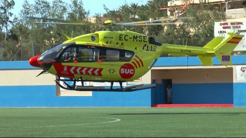 Un helicóptero medicalizado se ve obligado a aterrizar en una pista forestal en Castillo de Villamalefa Un helicóptero medicalizado se ve obligado a aterrizar en una pista forestal en Castillo de Villamalefa