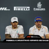 Fernando Alonso en su última rueda de prensa