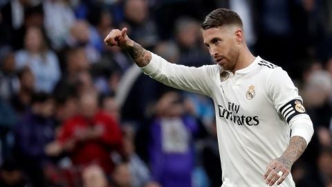 Sergio Ramos, durante un partido