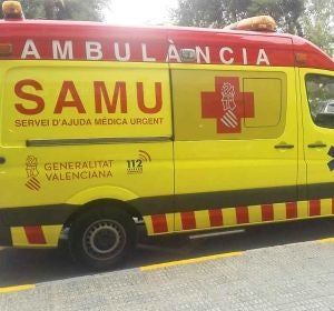 Una ambulancia del SAMU en Elche. Una ambulancia del SAMU en Elche.