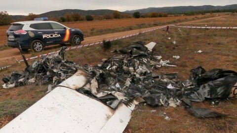 Hallan una avioneta calcinada sin constancia de v&iacute;ctimas en Teruel