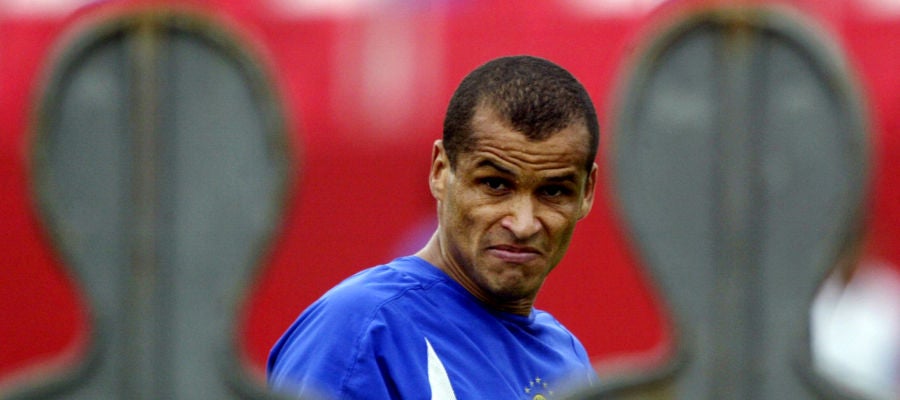 Rivaldo, durante un entrenamiento con Brasil Rivaldo, durante un entrenamiento con Brasil