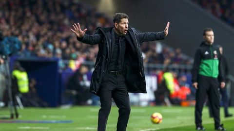 El entrenador del Atl&eacute;tico de Madrid, Diego Simeone