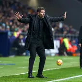 El entrenador del Atlético de Madrid, Diego Simeone El entrenador del Atlético de Madrid, Diego Simeone
