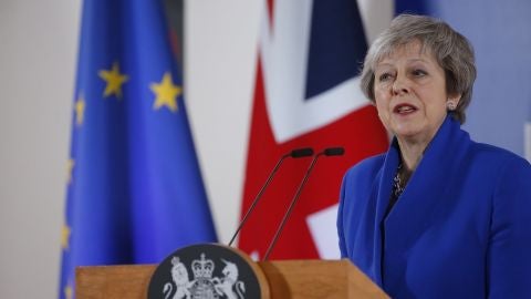 La primera ministra brit&aacute;nica, Theresa May