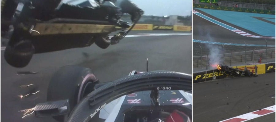 El espectacular accidente de Hulkenberg El espectacular accidente de Hulkenberg