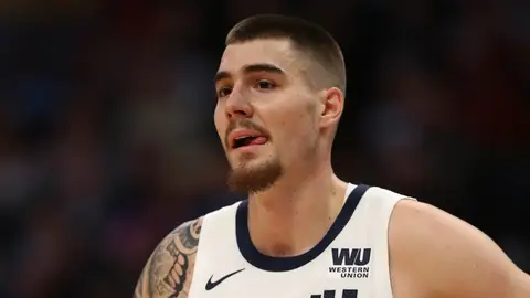 Juancho Hernangómez, con los Nuggets Juancho Hernangómez, con los Nuggets
