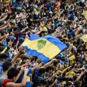 Aficionados de Boca Juniors, en el entrenamiento a puerta abierta en La Bombonera