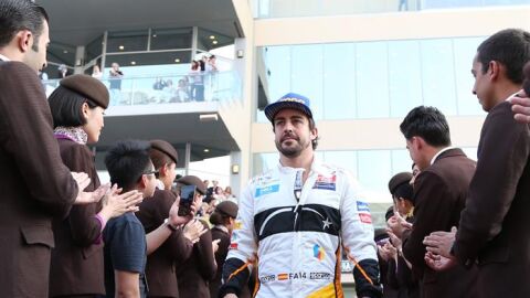 Fernando Alonso en el GP de Abu Dabi