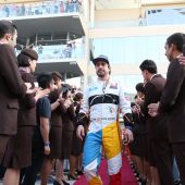 Fernando Alonso en el GP de Abu Dabi