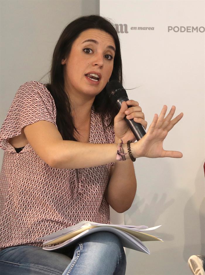 Irene Montero pide al Gobierno "garra" para sacar los Presupuestos Irene Montero pide al Gobierno "garra" para sacar los Presupuestos