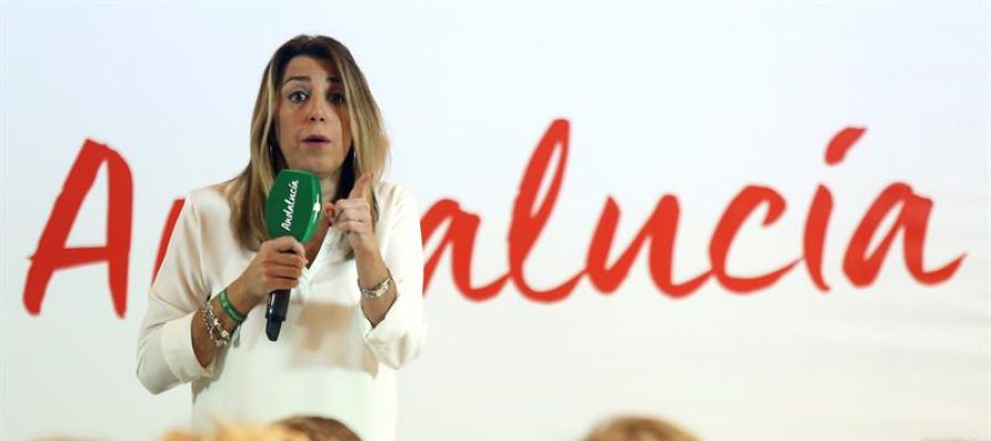 La Presidenta de la Junta de Andalucía en funciones, Susana Díaz La Presidenta de la Junta de Andalucía en funciones, Susana Díaz