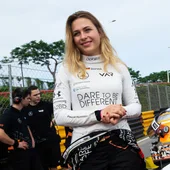 Sophia Floersch antes de disputar el Gran Premio de Macao Sophia Floersch antes de disputar el Gran Premio de Macao