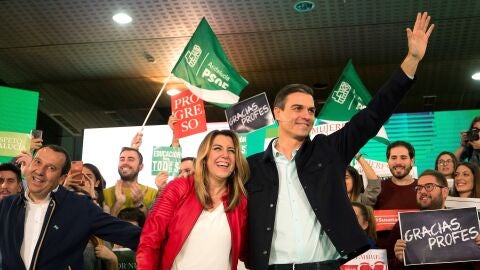 Pedro S&aacute;nchez y Susana D&iacute;az