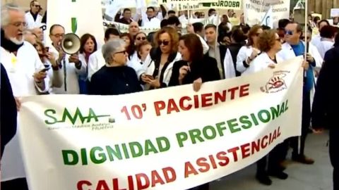 Huelga de m&eacute;dicos en Andaluc&iacute;a