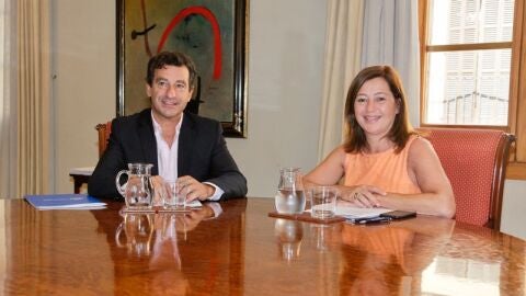 Biel Company y Francina Armengol en una imagen de archivo