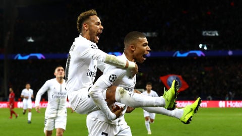 Neymar y Mbapp&eacute;, euf&oacute;ricos con el gol del PSG