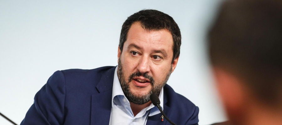 El vicepresidente del Gobierno y líder de la Liga, Matteo Salvini El vicepresidente del Gobierno y líder de la Liga, Matteo Salvini