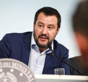 El vicepresidente del Gobierno y líder de la Liga, Matteo Salvini El vicepresidente del Gobierno y líder de la Liga, Matteo Salvini